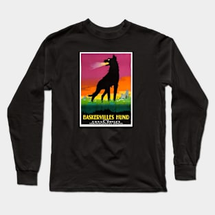 The Hound of the Baskervilles - 1929 Swedish Film Poster - Sherlock Holmes Long Sleeve T-Shirt